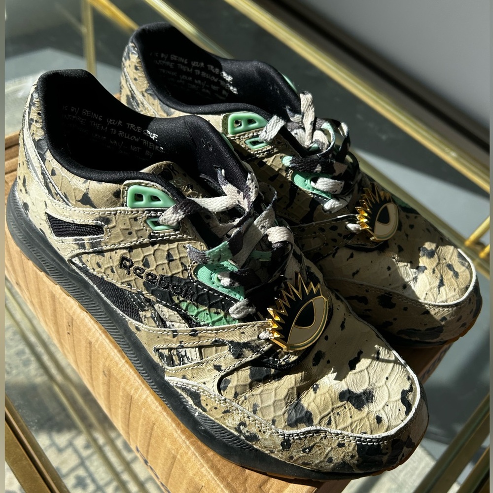 Reebok collaboration with Melody Ehsani / Python print